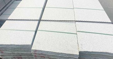 贺州芝麻白毛板，石材毛板