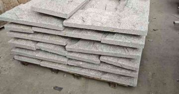 贺州芝麻白蘑菇石，自然面