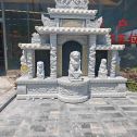贺州芝麻白中国黑石材套墓 花岗岩墓碑