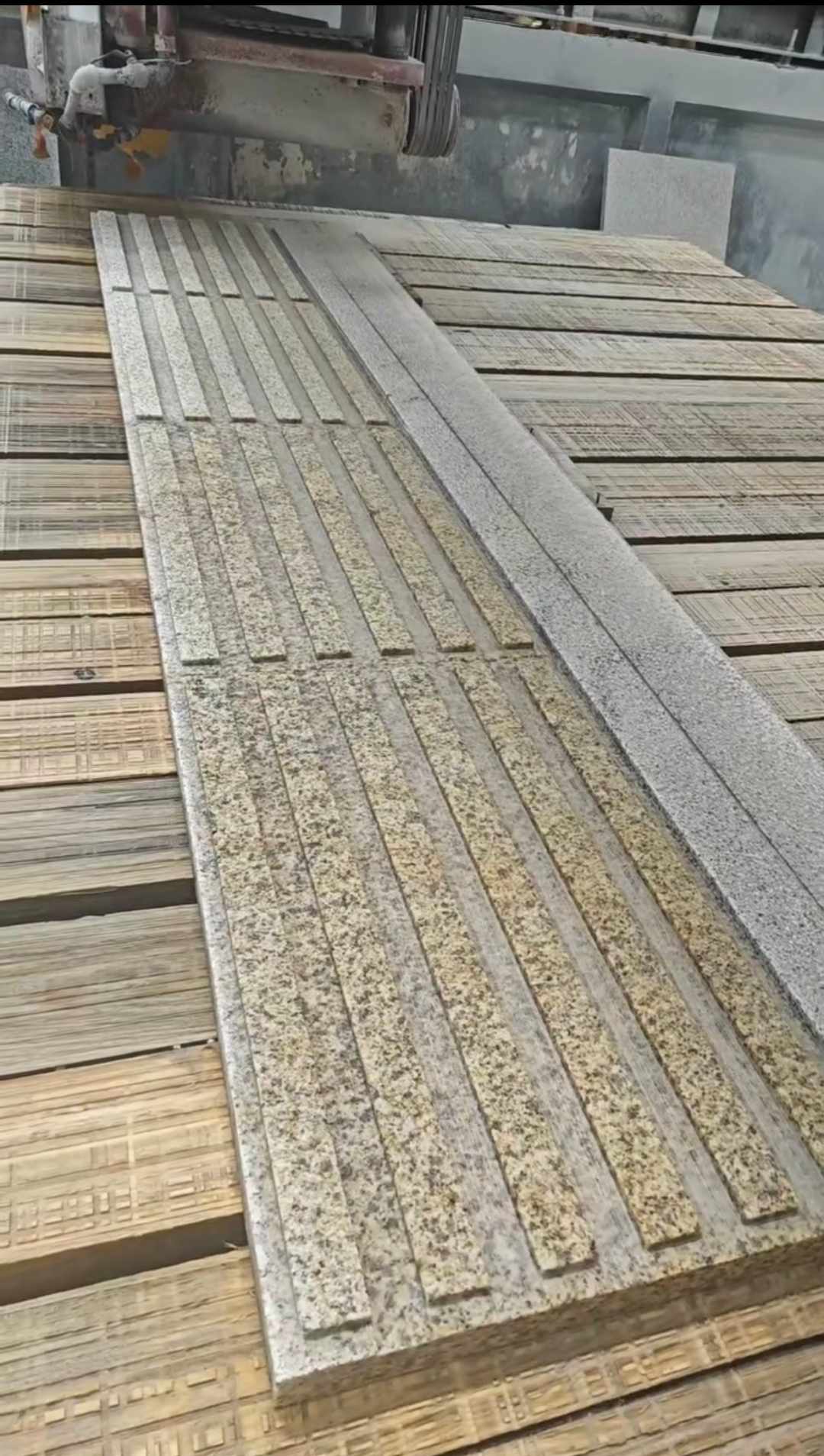 贺州黄金麻盲道石 盲条