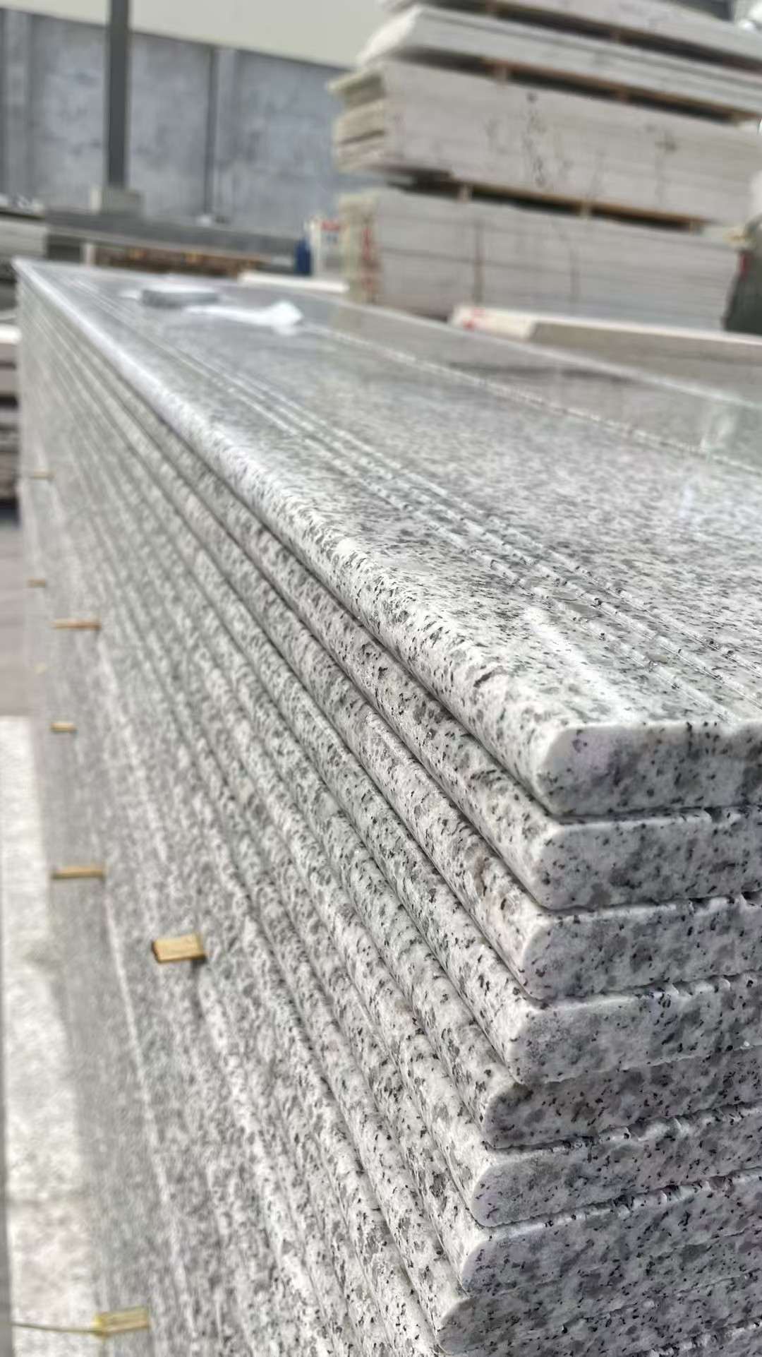 贺州芝麻白楼梯踏步 花岗岩楼梯板材